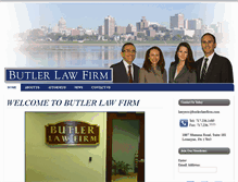 Tablet Screenshot of butlerlawfirm.com